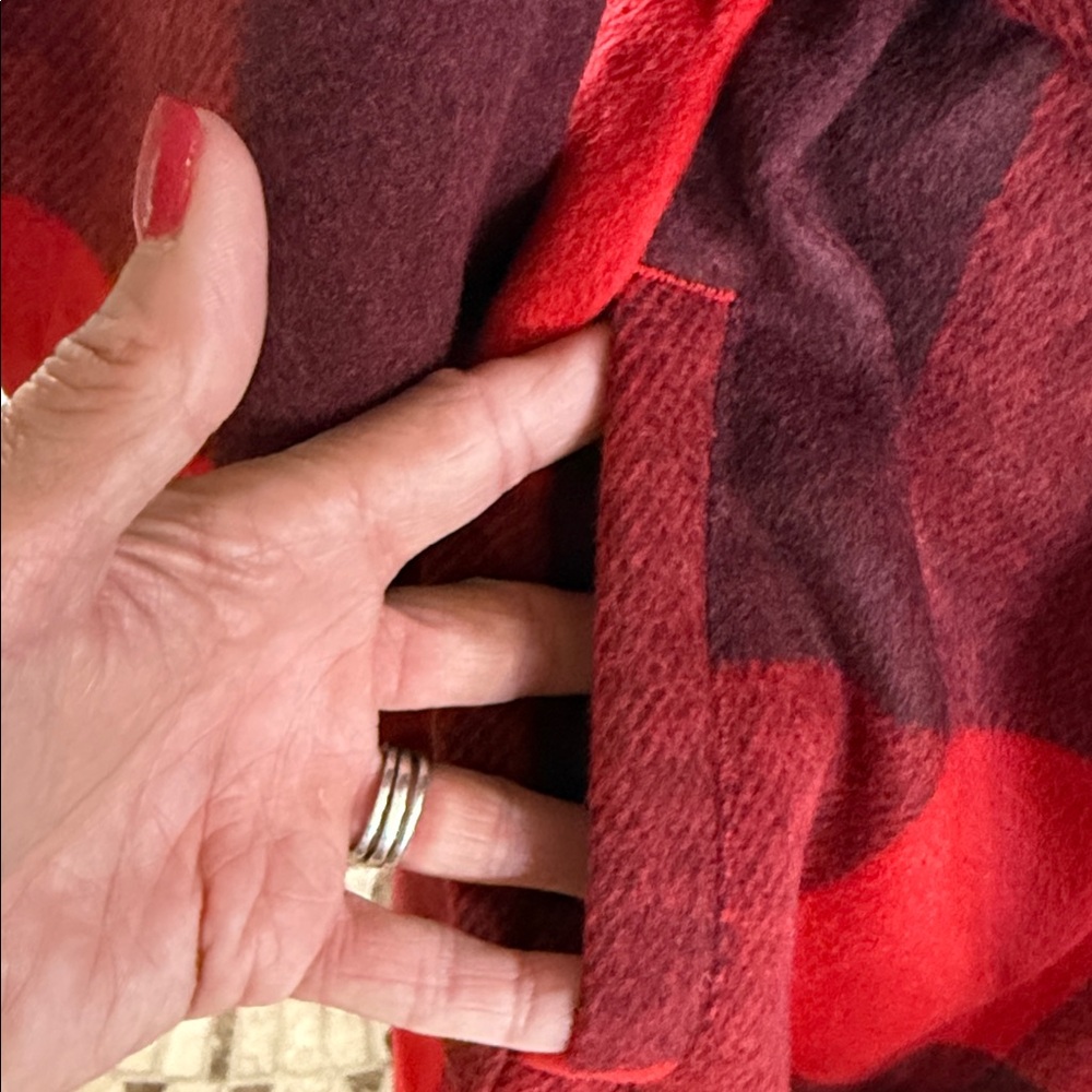 G by Giuliana Black Label Red and Black Wool Blend coat - Picture 4 of 10